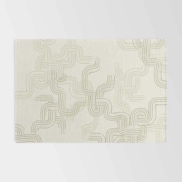 calming essentials traces neutral white Rug Gallery Image 2