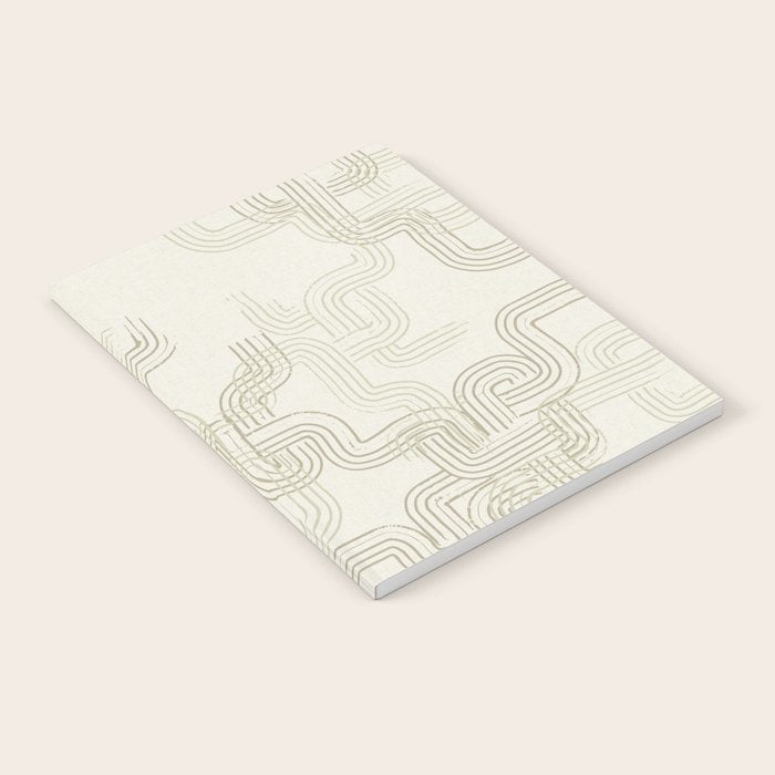 calming essentials traces neutral white Notebook Gallery Image 2