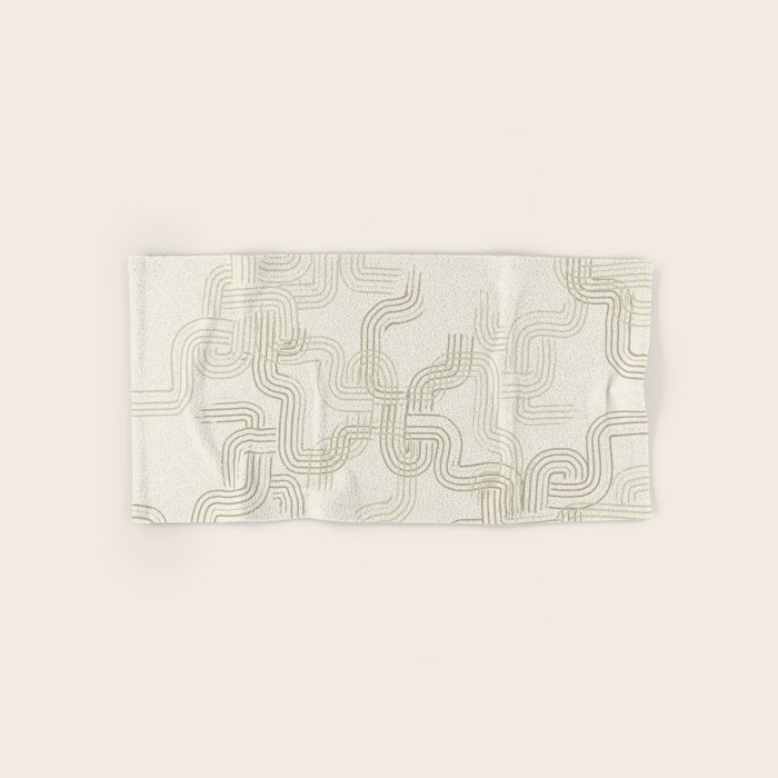 calming essentials traces neutral white Bath Towel Gallery Image 1