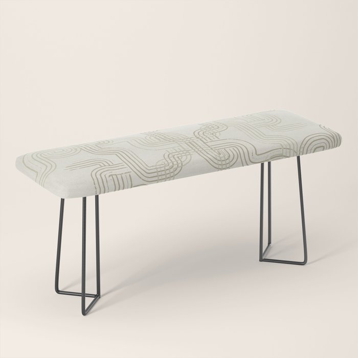 calming essentials traces neutral white Bench Gallery Image 1