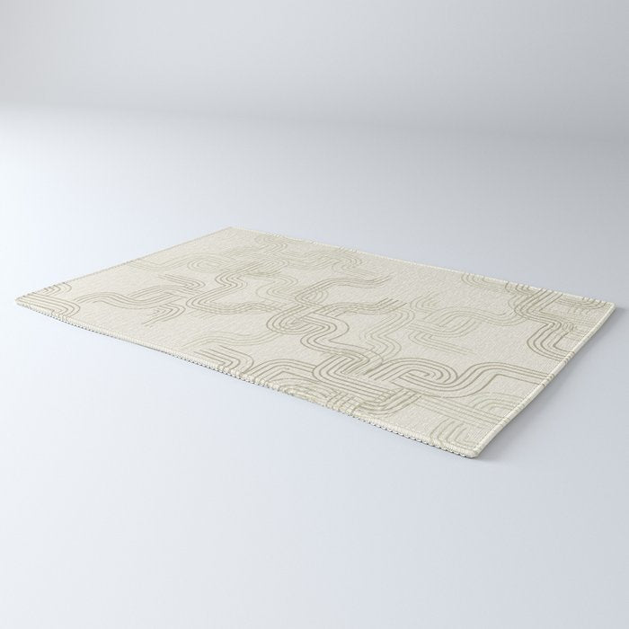 calming essentials traces neutral white Rug Gallery Image 3
