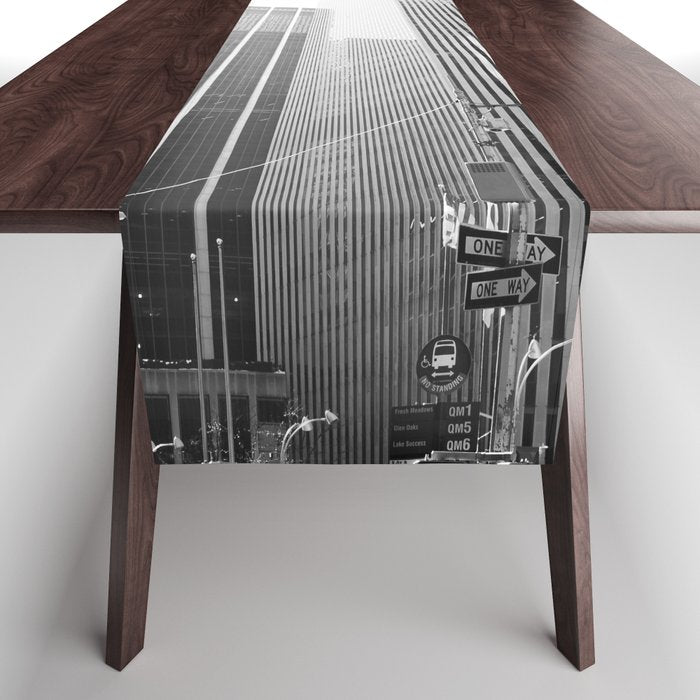 NYC Black and White Table Runner Gallery Image 1