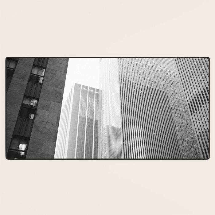 NYC Black and White Desk Mat Gallery Image 3
