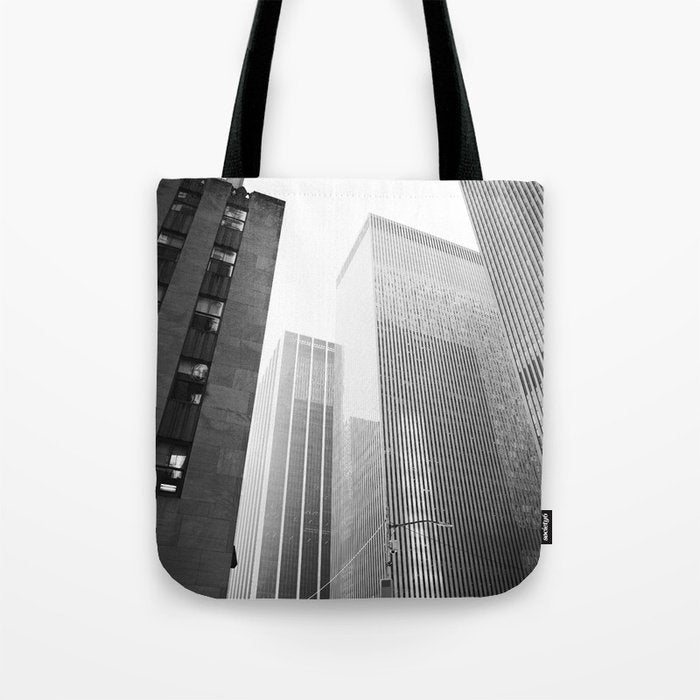 NYC Black and White Tote Bag Gallery Image 1