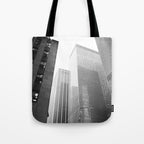 NYC Black and White Tote Bag Gallery Image 1