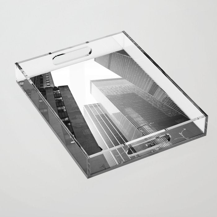 NYC Black and White Acrylic Tray Gallery Image 1