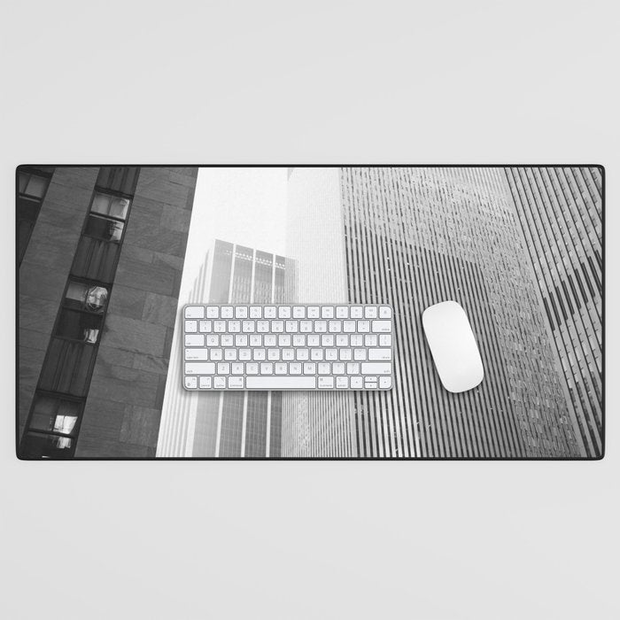 NYC Black and White Desk Mat Gallery Image 1