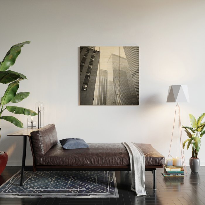 NYC Black and White Wood Wall Art Gallery Image 2