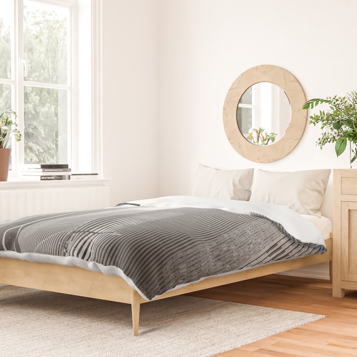 NYC Black and White Duvet Cover Gallery Image 2