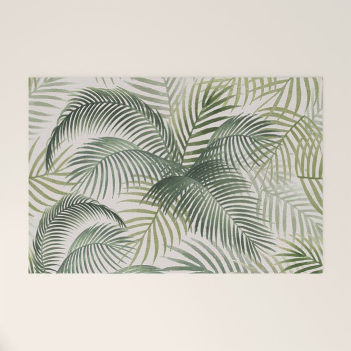 Palm leaves Welcome Mat Gallery Image 1
