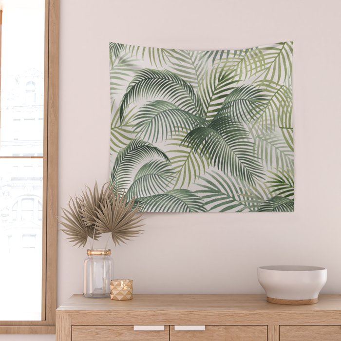 Palm leaves Wall Tapestry Gallery Image 2