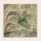 Palm leaves Wood Wall Art Gallery Image 1