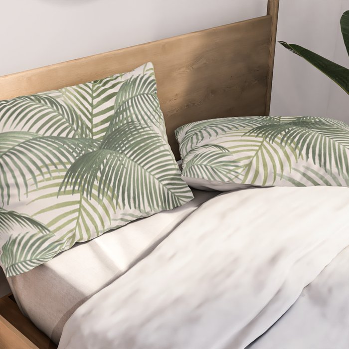 Palm leaves Pillow Sham Gallery Image 2