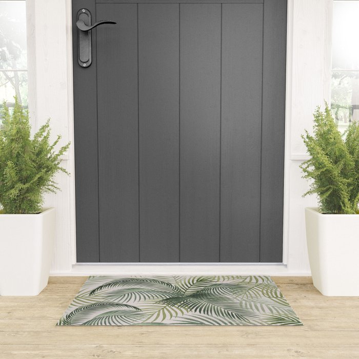 Palm leaves Welcome Mat Gallery Image 3