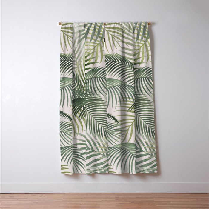 Palm leaves Window Curtain Gallery Image 3