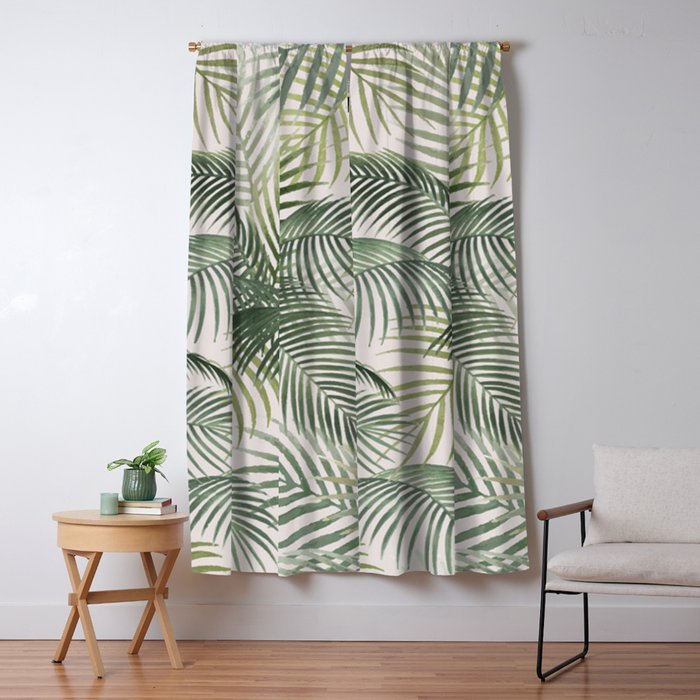 Palm leaves Window Curtain Gallery Image 1