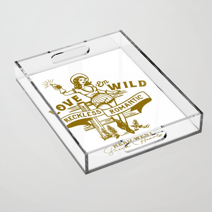 Reckless Romantic Cowgirl Acrylic Tray Gallery Image 1