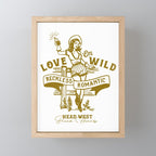 Reckless Romantic Cowgirl Mini Art Print Gallery Image 1