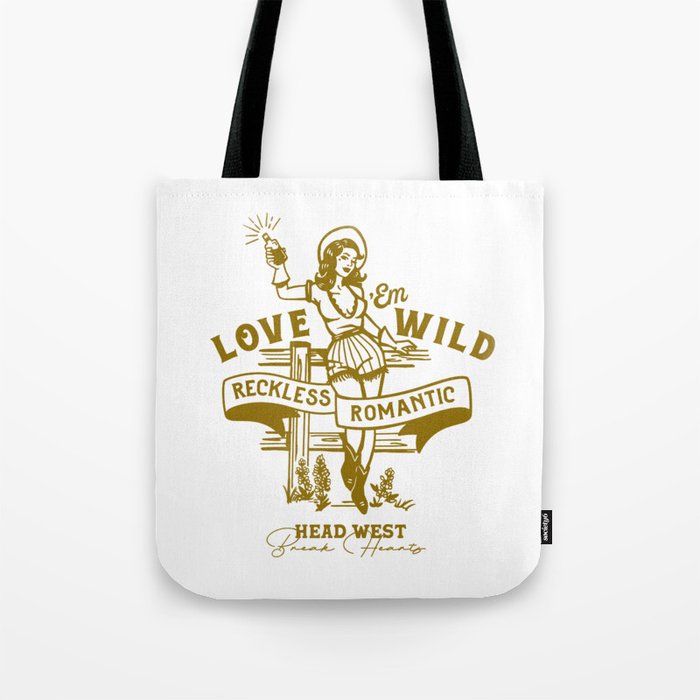 Reckless Romantic Cowgirl Tote Bag Gallery Image 1