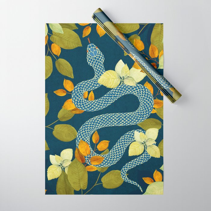 Autumn Serpent Garden Wrapping Paper Gallery Image 1