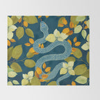 Autumn Serpent Garden Throw Blanket Gallery Image 2