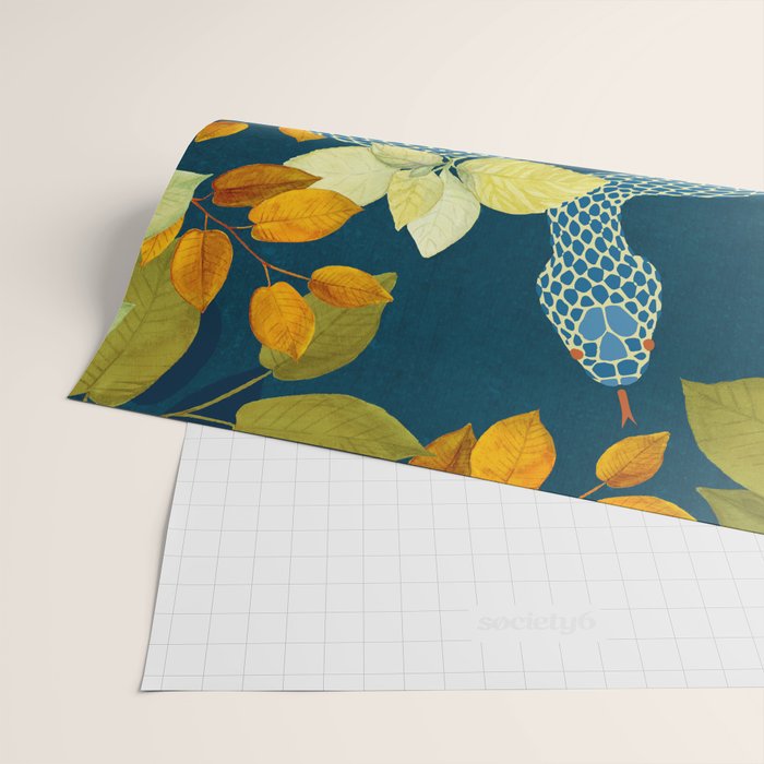 Autumn Serpent Garden Wrapping Paper Gallery Image 2