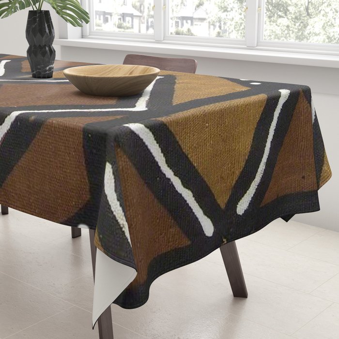 African Pattern - African Mudcloth Design Tablecloth Gallery Image 3