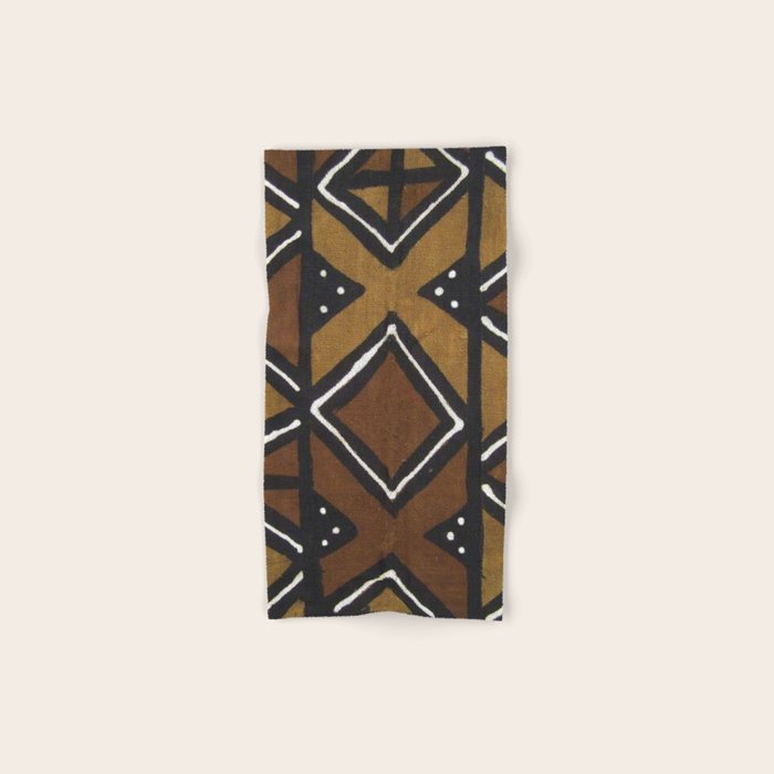 African Pattern - African Mudcloth Design Bath Towel Gallery Image 1