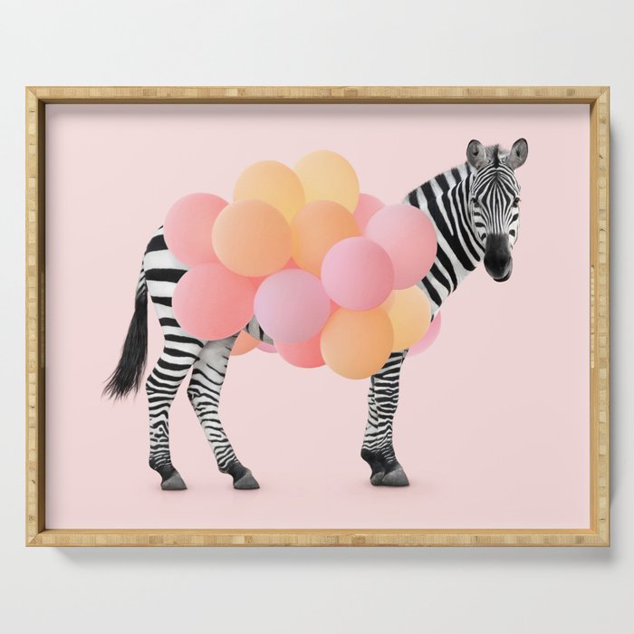 PARTY ZEBRA Serving Tray Gallery Image 1