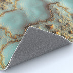 Aqua Coral Reef Abstract Rug Gallery Image 4