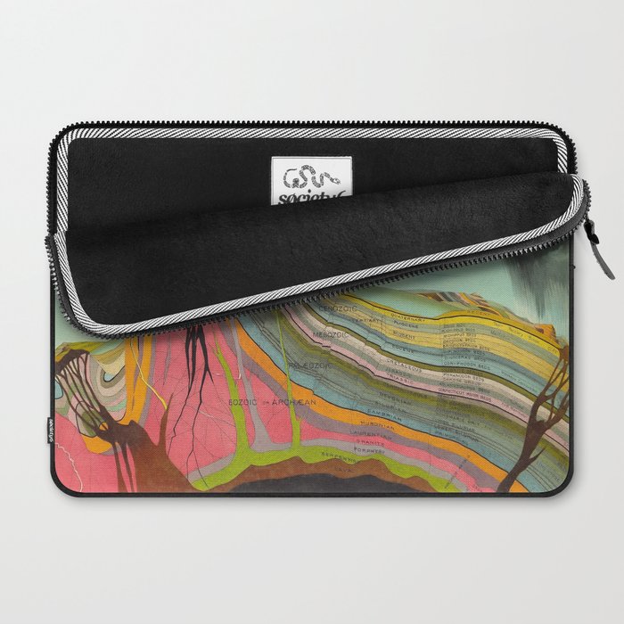 Landscape Painting, Cool Designs, Trippy Art, Mountain Painting, Scientific Poster - Geology Laptop Sleeve Gallery Image 2