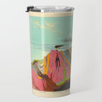 Landscape Painting, Cool Designs, Trippy Art, Mountain Painting, Scientific Poster - Geology Travel Mug Gallery Image 3