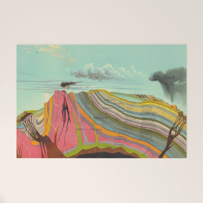 Landscape Painting, Cool Designs, Trippy Art, Mountain Painting, Scientific Poster - Geology Welcome Mat Gallery Image 1