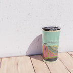 Landscape Painting, Cool Designs, Trippy Art, Mountain Painting, Scientific Poster - Geology Travel Mug Gallery Image 4