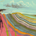 Landscape Painting, Cool Designs, Trippy Art, Mountain Painting, Scientific Poster - Geology Coffee Mug Gallery Image 2