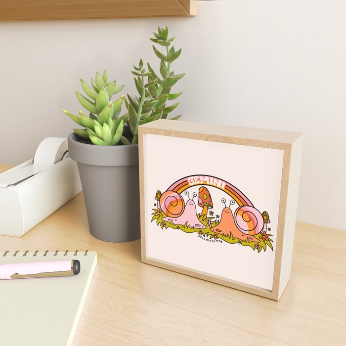 Gemini Snail Mini Art Print Gallery Image 2