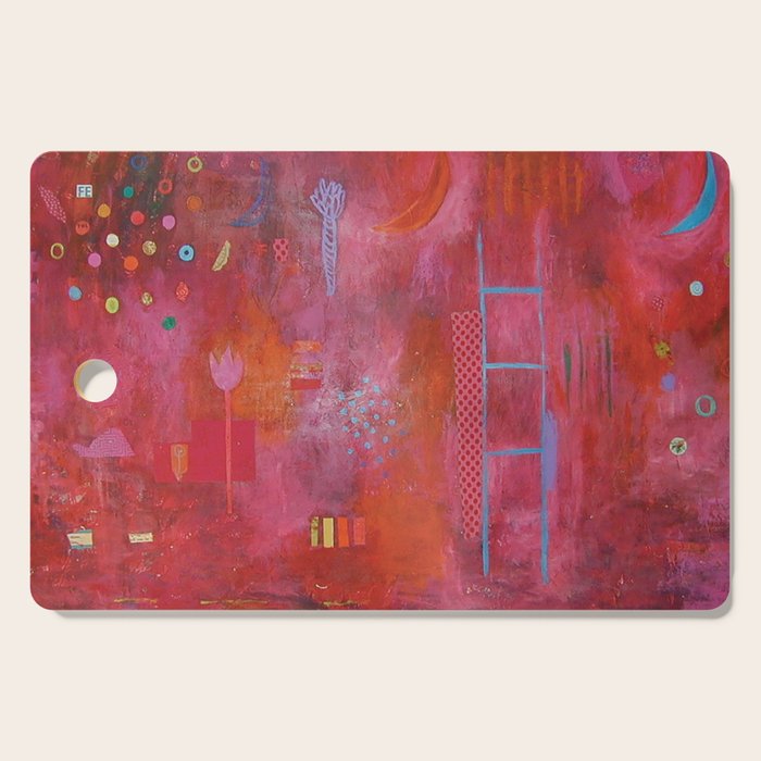 Pink Bottle Cutting Board