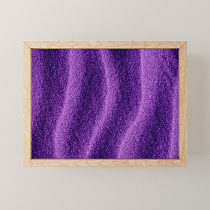 Sand Ripples - Purple Mini Art Print Gallery Image 1