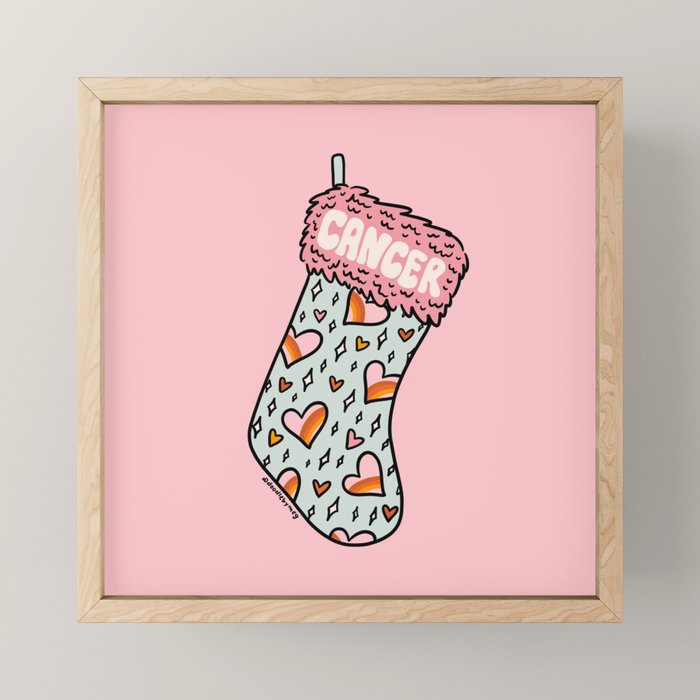 Cancer Stocking Mini Art Print Gallery Image 1
