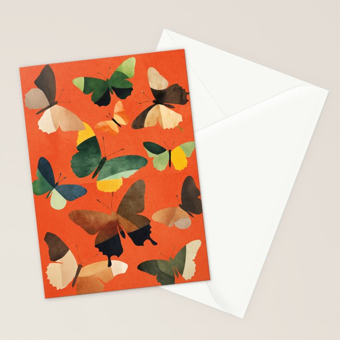 Beautiful Butterflies 3 Stationery Card Gallery Image 2