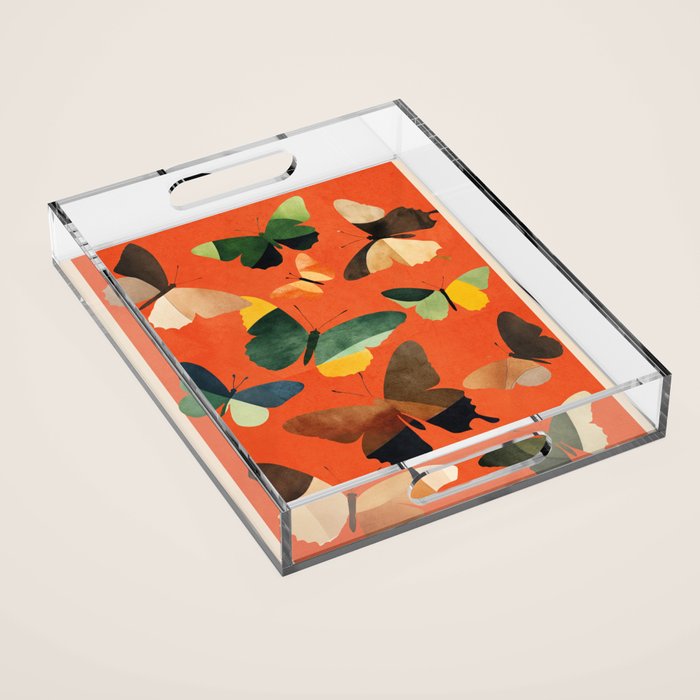 Beautiful Butterflies 3 Acrylic Tray Gallery Image 1