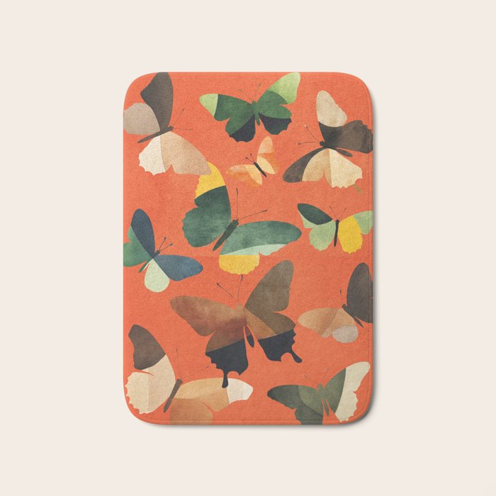 Beautiful Butterflies 3 Bath Mat Gallery Image 1