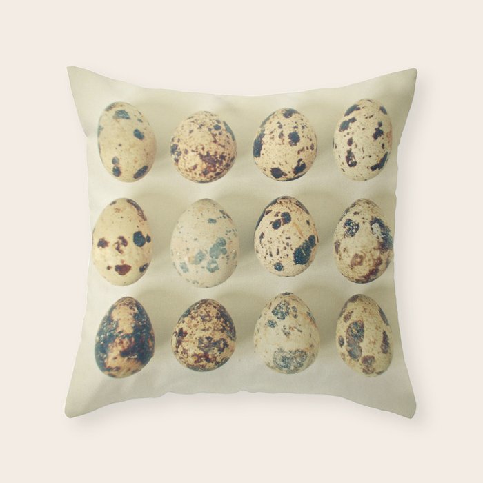 Quail Eggs Throw Pillow Gallery Image 6
