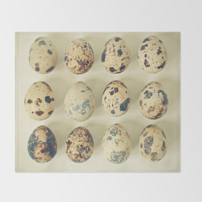 Quail Eggs Throw Blanket Gallery Image 2