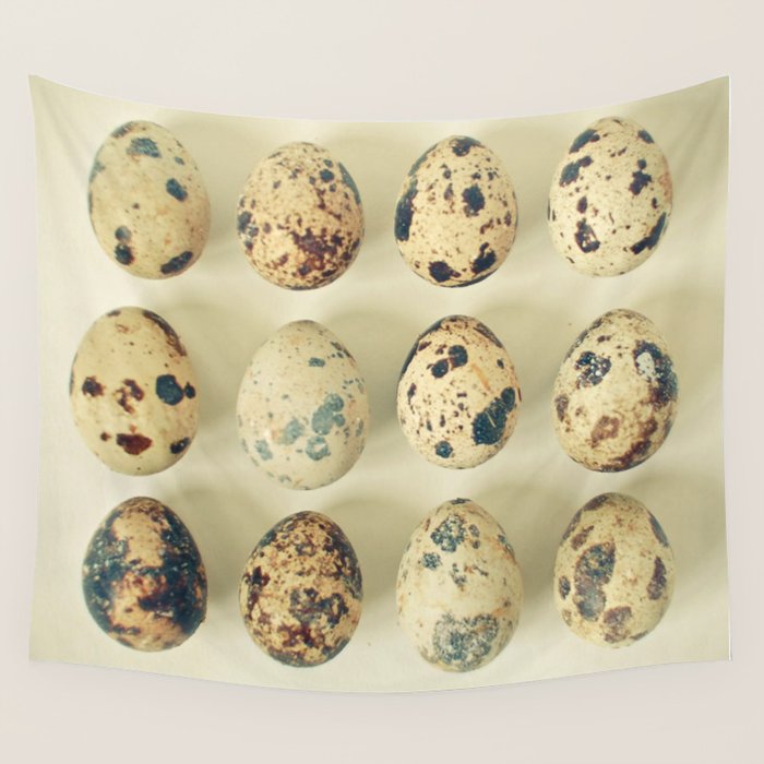 Quail Eggs Wall Tapestry Gallery Image 1