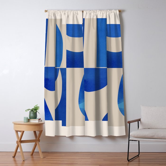 Minimal Geometric Shapes 229 Window Curtain Gallery Image 5