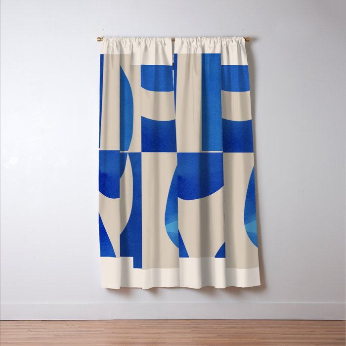 Minimal Geometric Shapes 229 Window Curtain Gallery Image 3