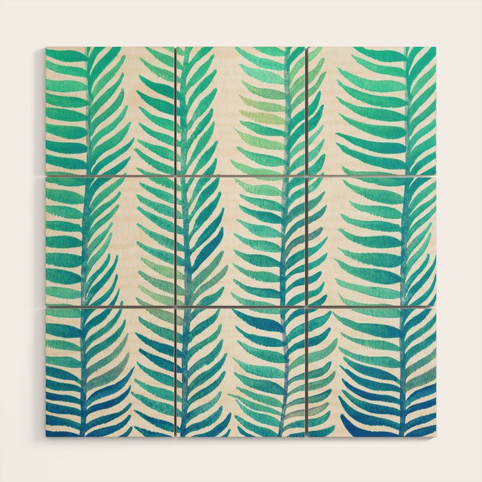 Seafoam Seaweed Wood Wall Art Gallery Image 1