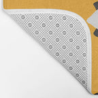 Evil Eye Dots - Marigold Palette Bath Mat Gallery Image 2