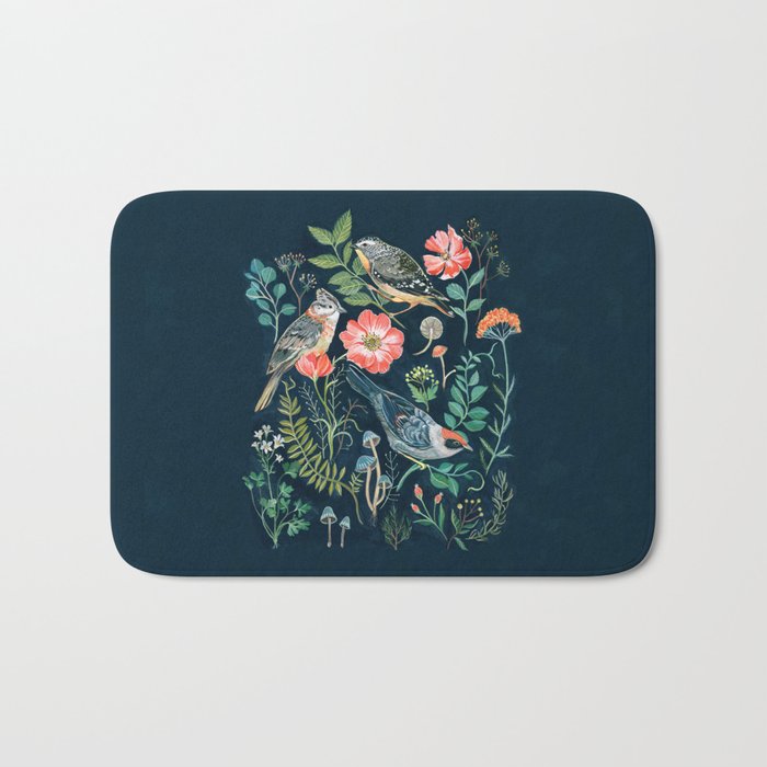 Birds Garden Bath Mat Gallery Image 1